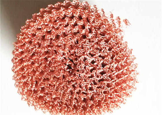 Chine Maille tricotée adaptée aux besoins du client d'acier inoxydable, câble métallique prenant le matériel au filet de cuivre rouge pur fournisseur